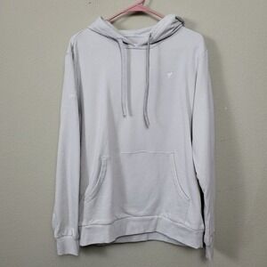 Melrose Place Women's M Ivory White Hooded Sweatshirt Chella Man Art Influencer